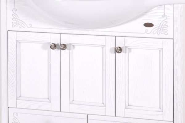 Тумба под раковину ASB-Woodline   Салерно 105 9697 (белый)